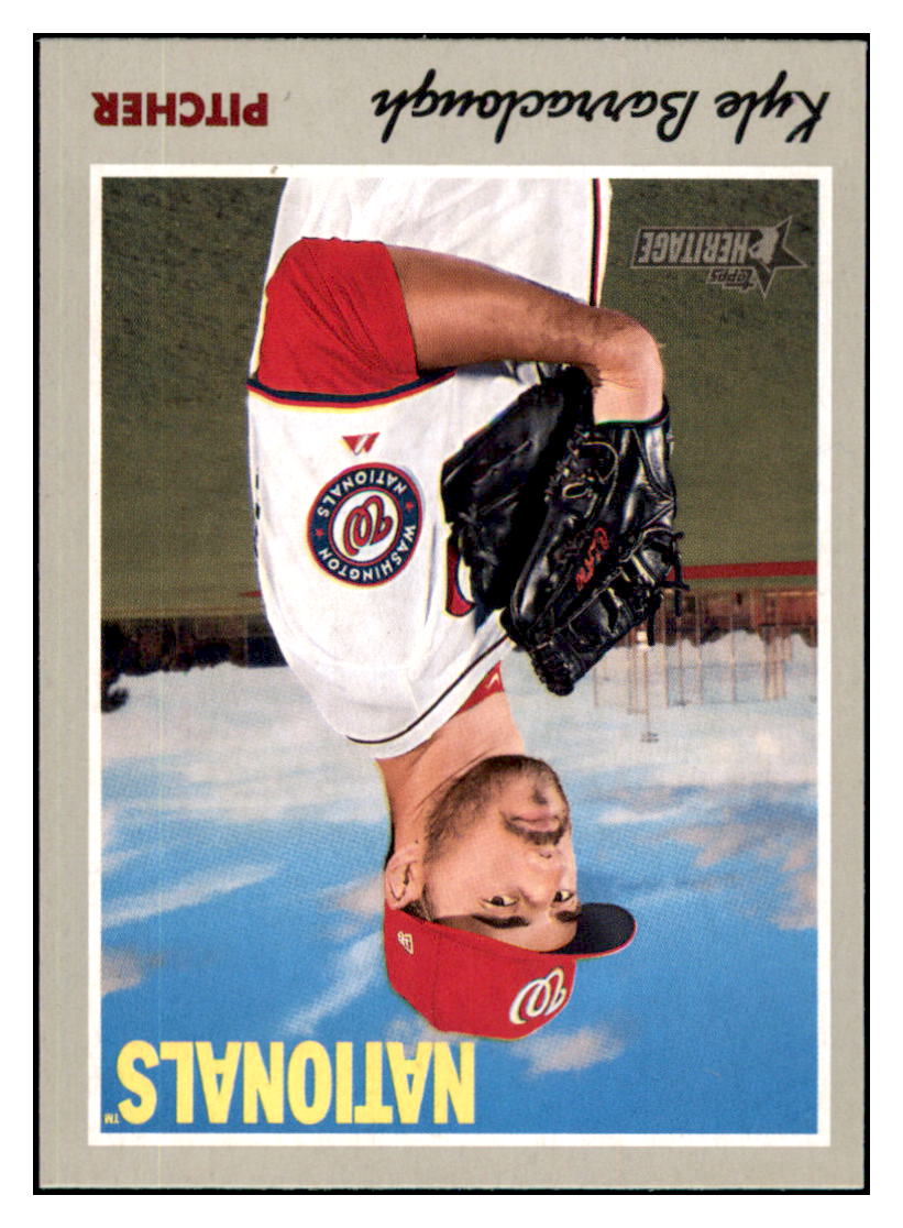 2019 Topps Heritage Kyle Barraclough Washington Nationals #118 Baseball
card TMH1C simple Xclusive Collectibles