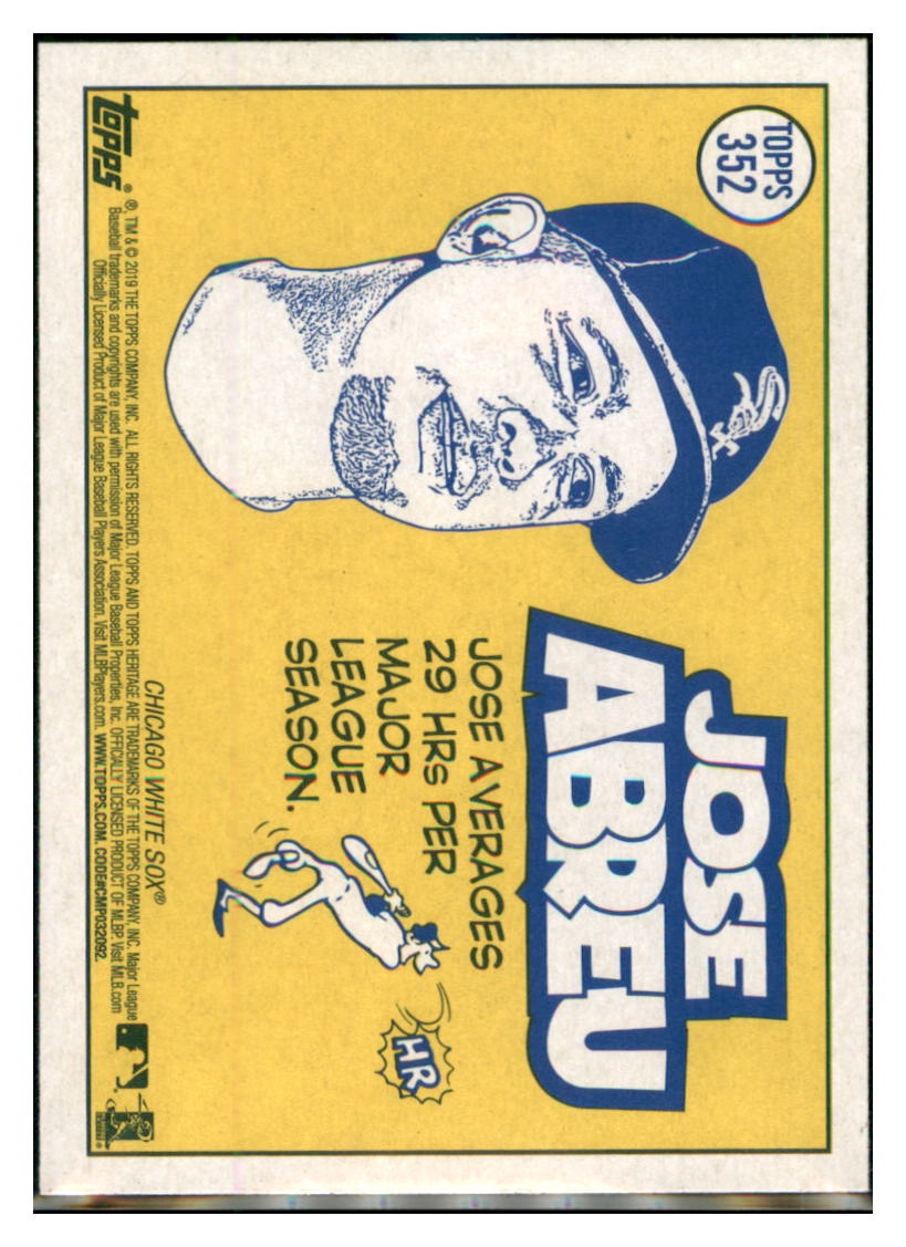 2019 Topps Heritage Jose Abreu Chicago White Sox #352 Baseball card PSA
ALL TMH1C_1a simple Xclusive Collectibles