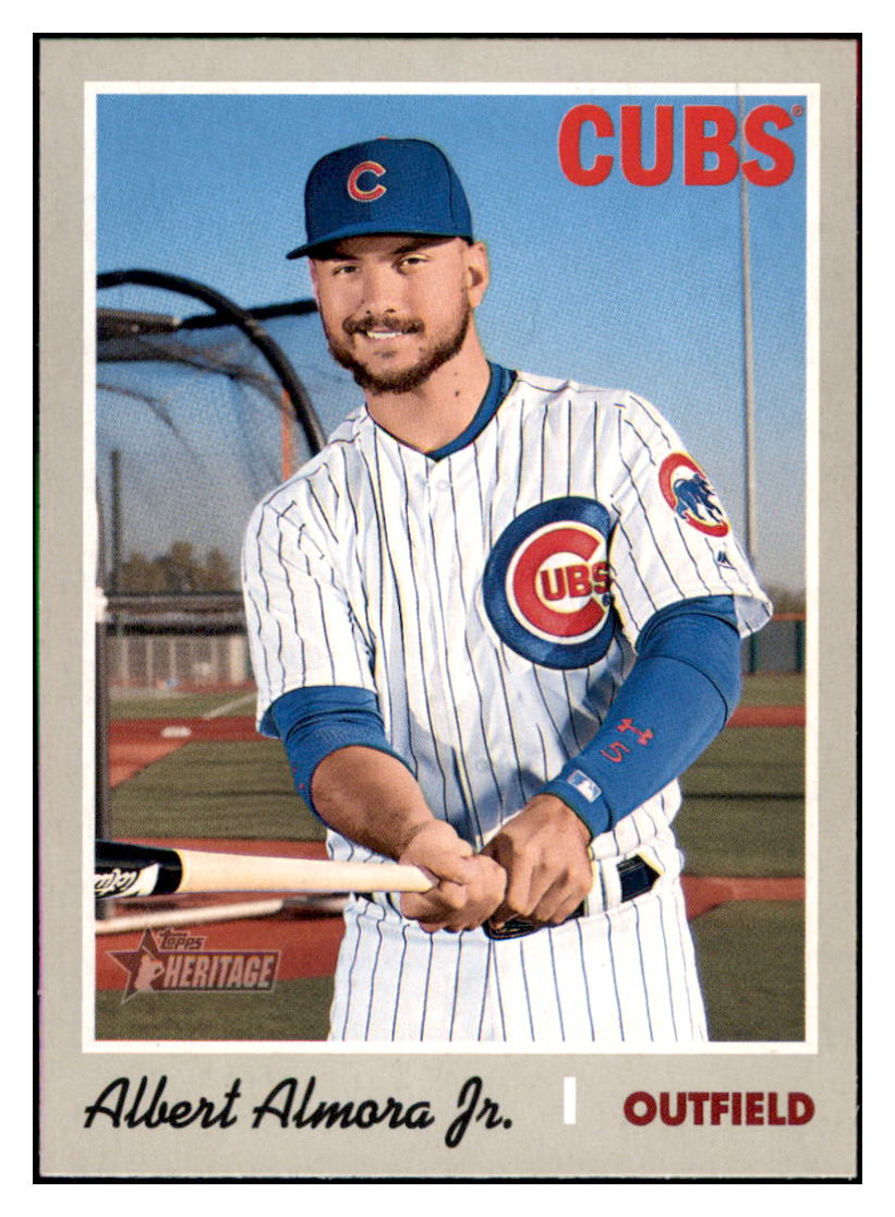 2019 Topps Heritage Albert Almora
Jr. Chicago Cubs #170 Baseball
card TMH1C simple Xclusive Collectibles