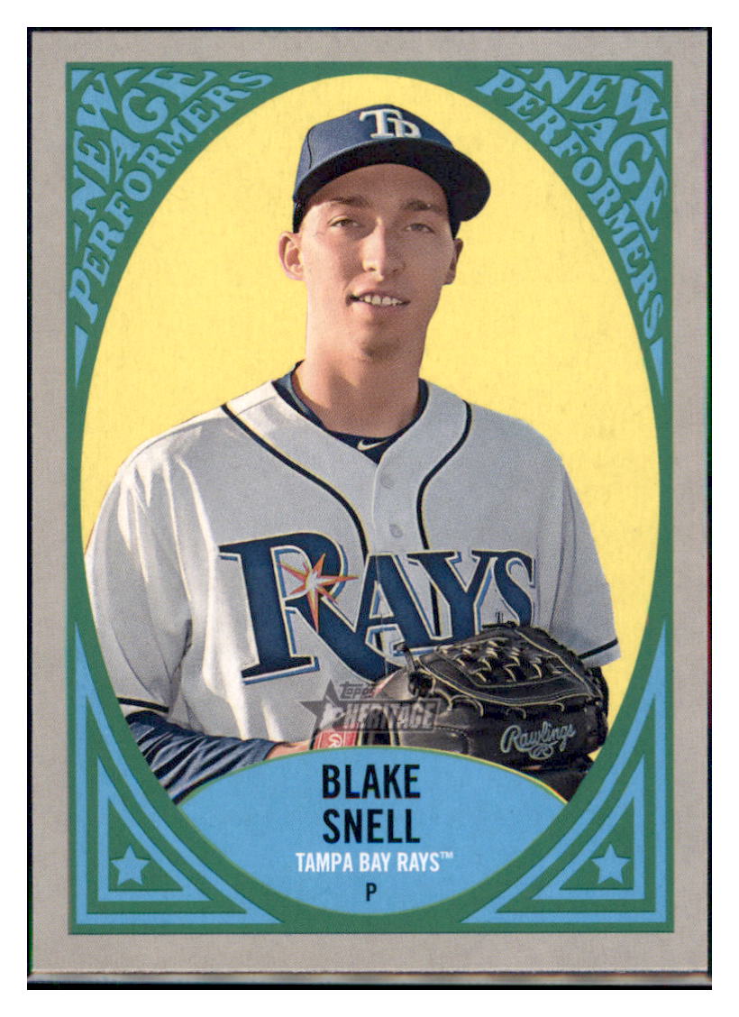 2019 Topps Heritage Blake Snell Tampa Bay Rays #NAP-1 Baseball card TMH1C simple Xclusive Collectibles