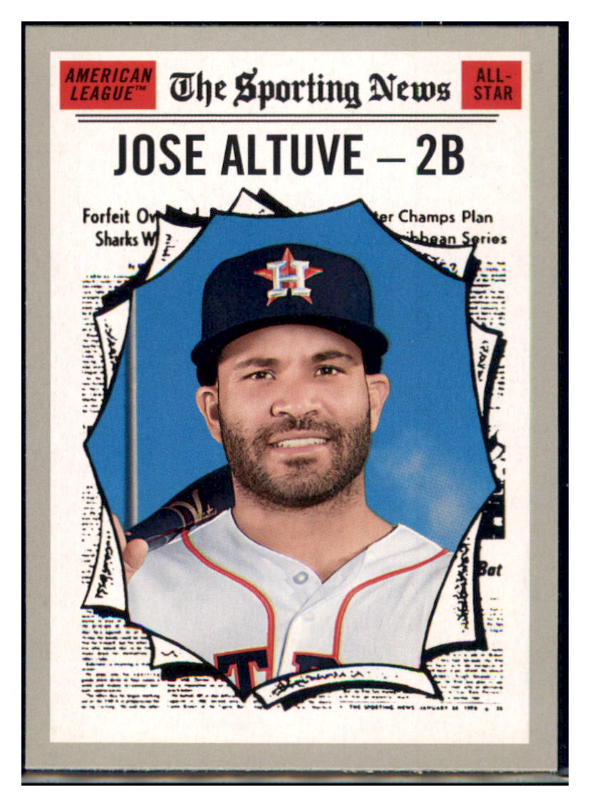2019 Topps Heritage Jose Altuve Houston Astros #353 Baseball card Sporting News TMH1C simple Xclusive Collectibles
