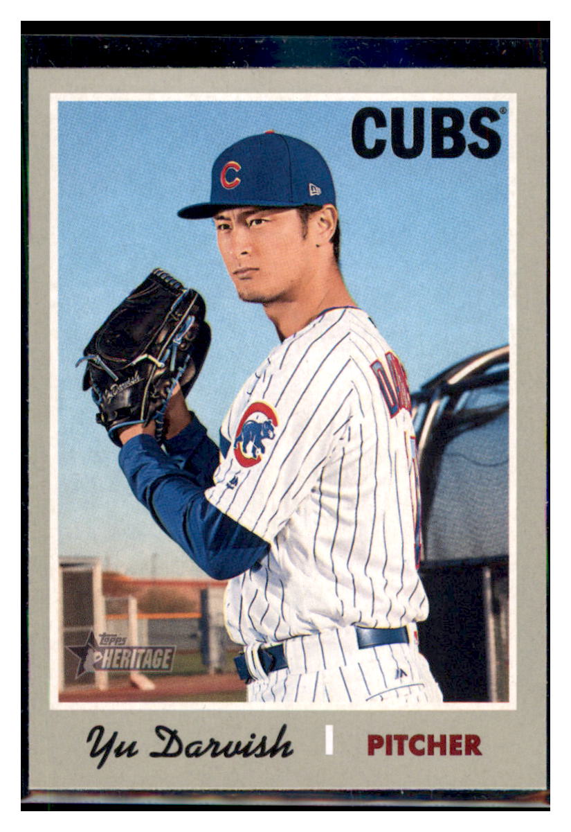2019 Topps Heritage Yu Darvish Chicago Cubs #240 Baseball card TMH1C simple Xclusive Collectibles
