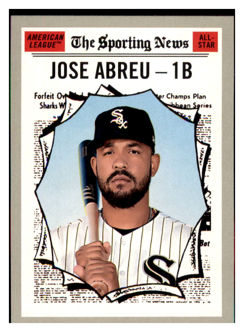 2019 Topps Heritage Jose Abreu Chicago White Sox #352 Baseball card Sporting News TMH1C simple Xclusive Collectibles