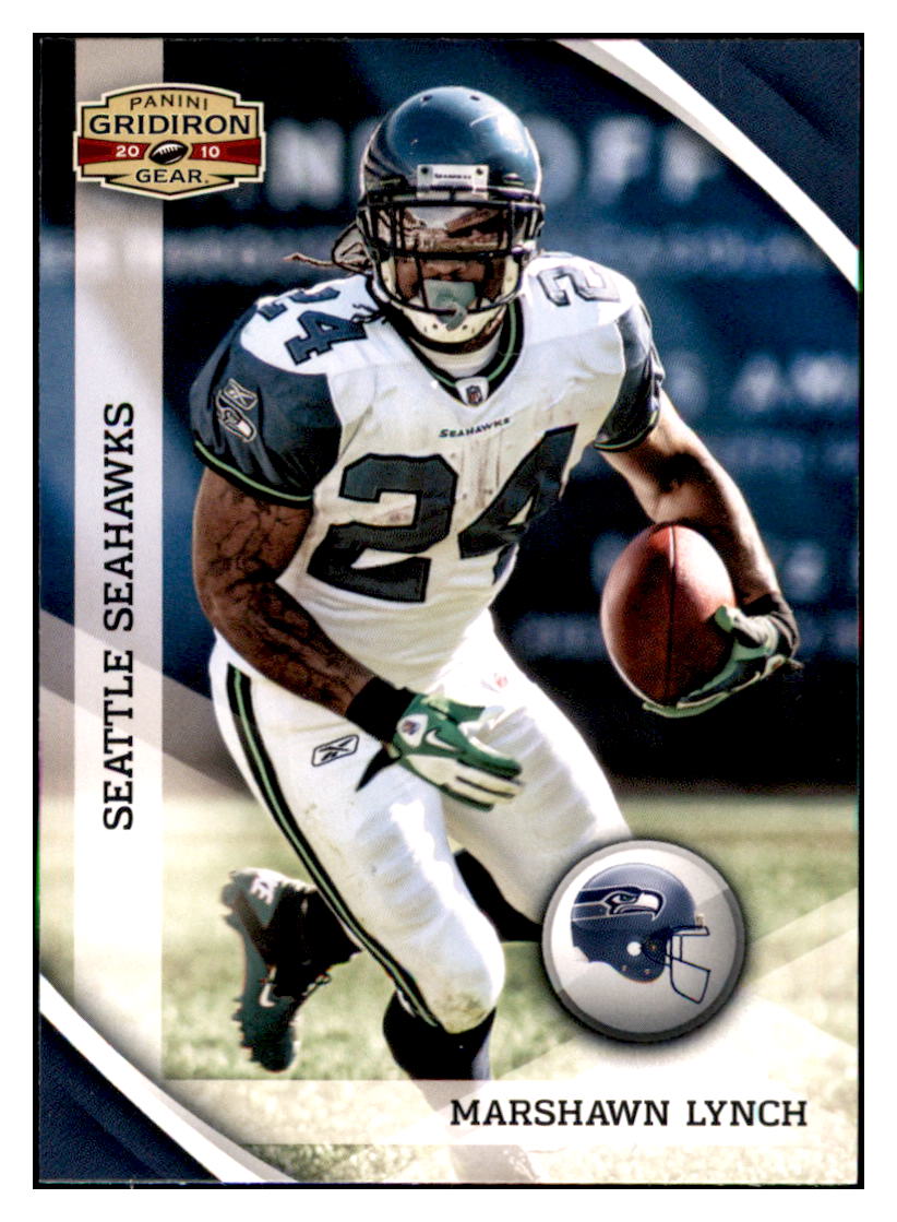 2010 Panini Gridiron Gear Marshawn
Lynch Seattle Seahawks #16 Football
card TMH1C simple Xclusive Collectibles