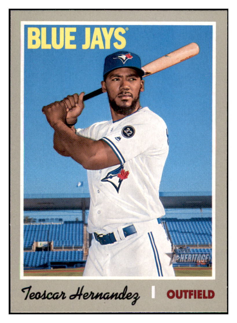 2019 Topps Heritage Teoscar
  Hernandez    Toronto Blue Jays #398
  Baseball card   TMH1C simple Xclusive Collectibles   