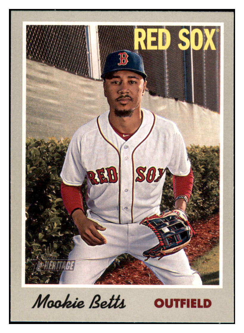 2019 Topps Heritage Mookie Betts    Boston Red Sox #THC-78 Baseball card   TMH1C simple Xclusive Collectibles