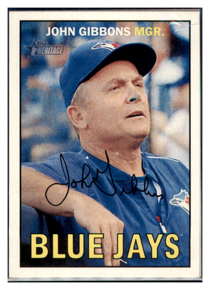 2016 Topps Heritage John Gibbons Toronto Blue Jays #278 Baseball card TMH1C simple Xclusive Collectibles