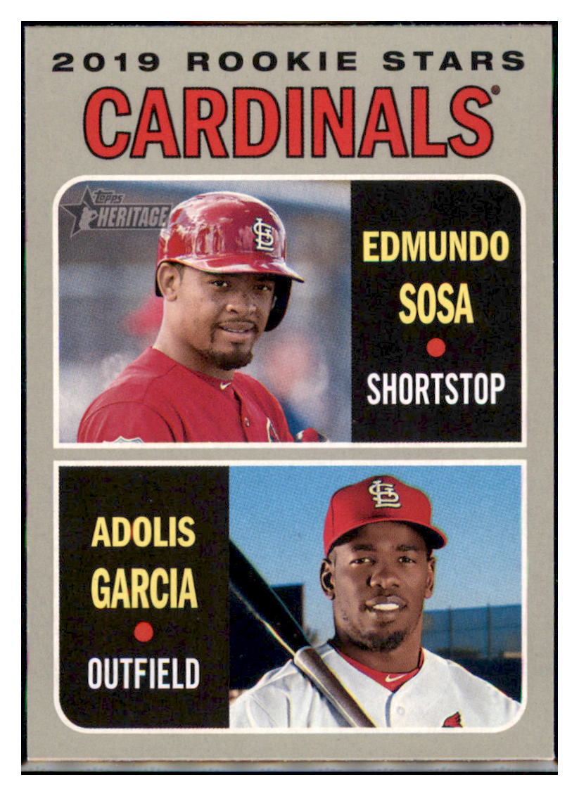 2019 Topps Heritage Edmundo Sosa / Adolis
  Garcia CPC, RC, RS    St. Louis
  Cardinals #286 Baseball card   TMH1C_1a simple Xclusive Collectibles