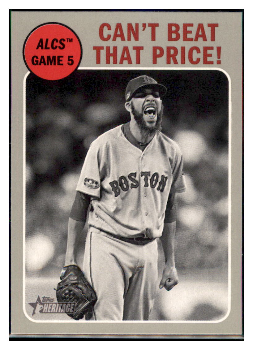 2019 Topps Heritage Can't Beat That
Price! Boston Red Sox #202 Baseball
card TMH1C simple Xclusive Collectibles