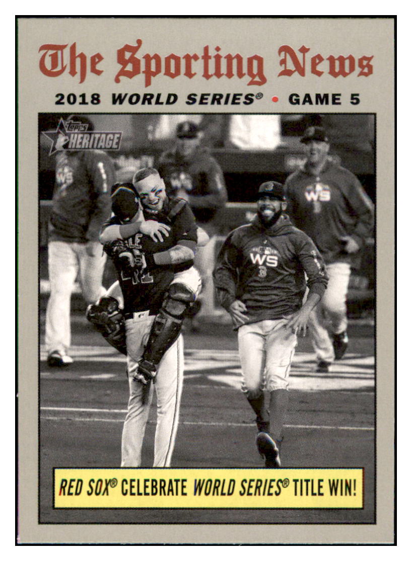 2019 Topps Heritage
Red Sox Celebrate World Series Title Win! WSH Boston Red Sox #310 Baseball card TMH1B_1a simple Xclusive Collectibles