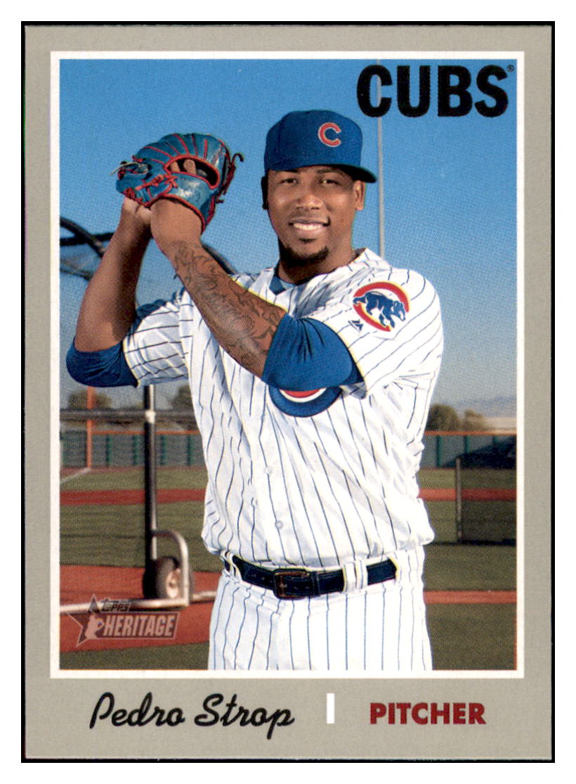 2019 Topps Heritage Pedro Strop Chicago Cubs #346 Baseball card TMH1B simple Xclusive Collectibles