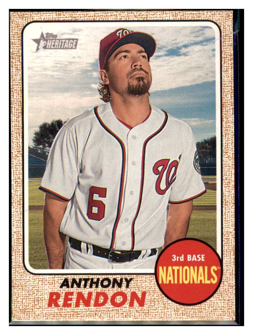 2017 Topps Heritage Anthony Rendon Washington Nationals #355 Baseball
card TMH1B simple Xclusive Collectibles