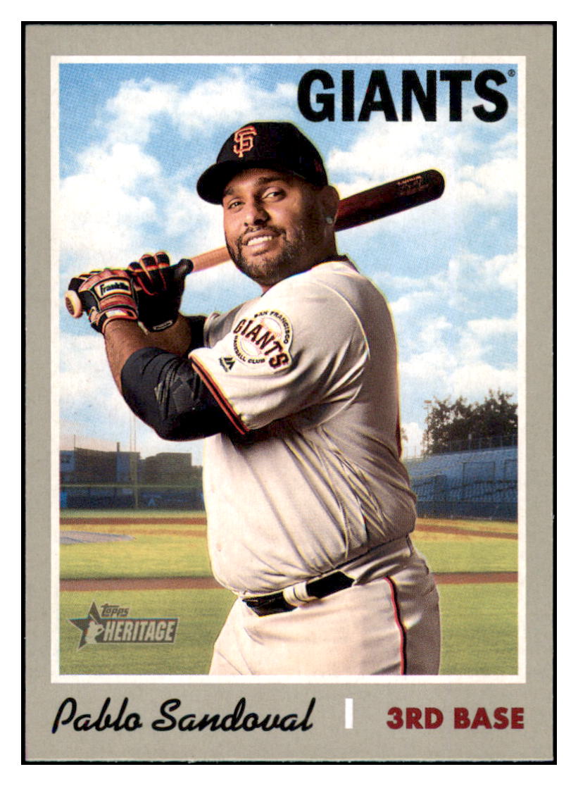 2019 Topps Heritage Pablo Sandoval San Francisco Giants #276 Baseball
card TMH1B simple Xclusive Collectibles