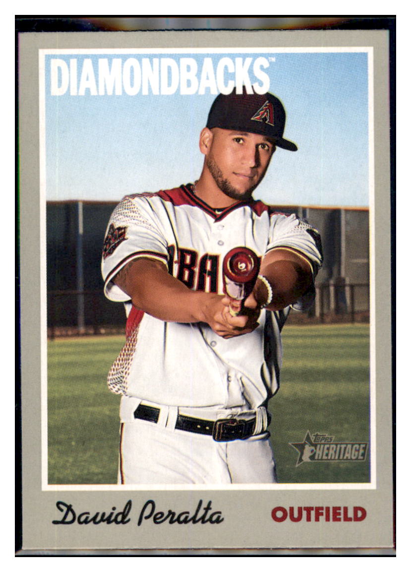 2019 Topps Heritage David Peralta    Arizona Diamondbacks #57 Baseball
  card    TMH1B simple Xclusive Collectibles