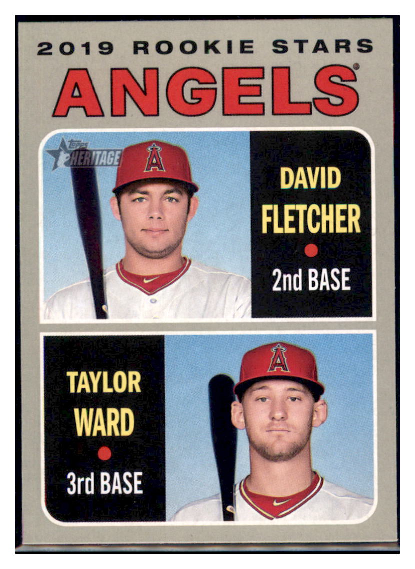 2019 Topps Heritage David Fletcher /
Taylor Ward CPC, RC, RS Los Angeles
Angels #74 Baseball card TMH1B simple Xclusive Collectibles