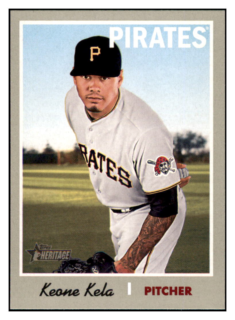 2019 Topps Heritage Keone Kela    Pittsburgh Pirates #384 Baseball
  card    TMH1B simple Xclusive Collectibles