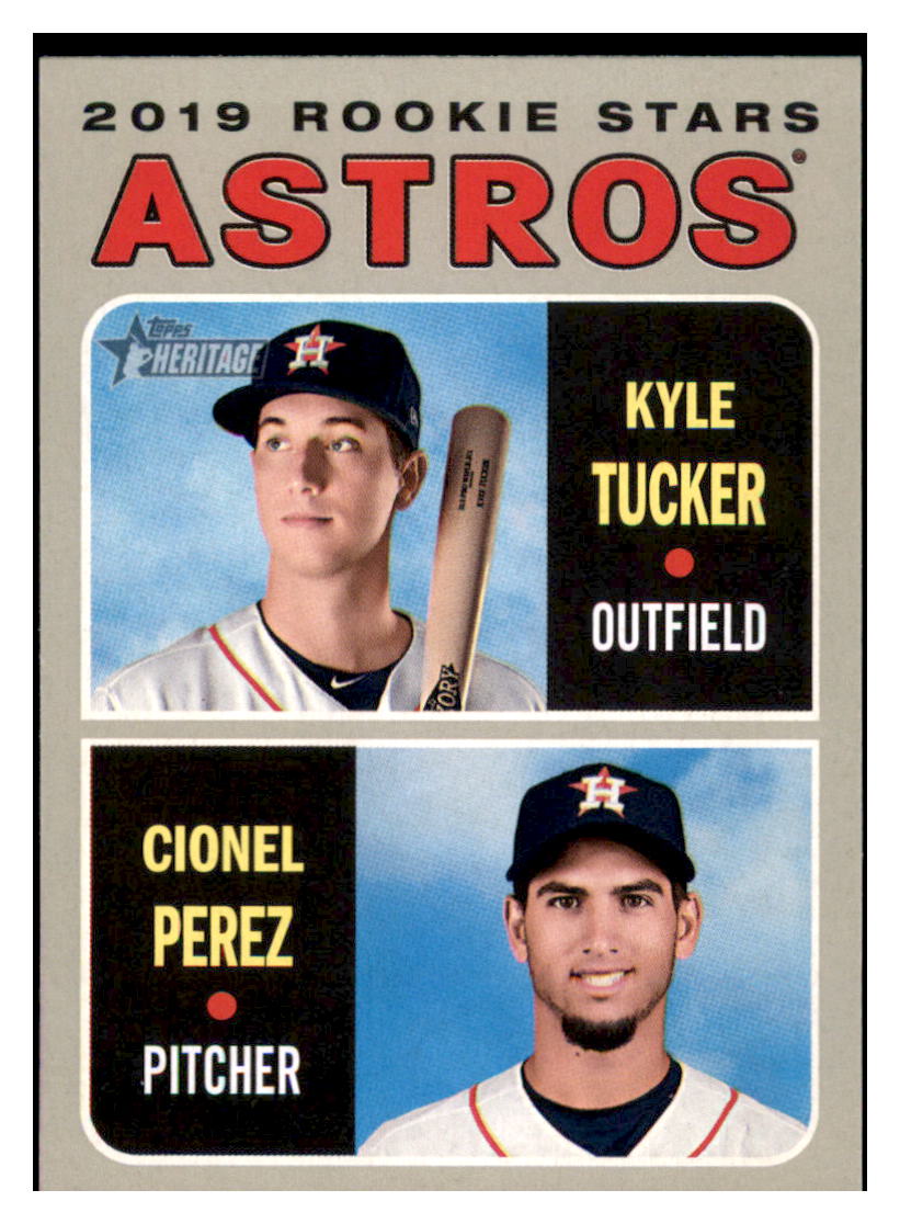 2019 Topps Heritage Cionel Perez / Kyle
Tucker Houston Astros #THC-227
Baseball card TMH1B simple Xclusive Collectibles