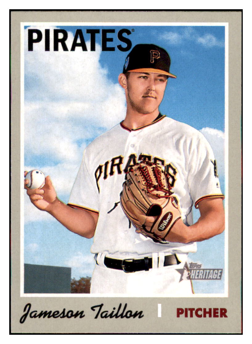 2019 Topps Heritage Jameson Taillon    Pittsburgh Pirates #236 Baseball
  card    TMH1B simple Xclusive Collectibles