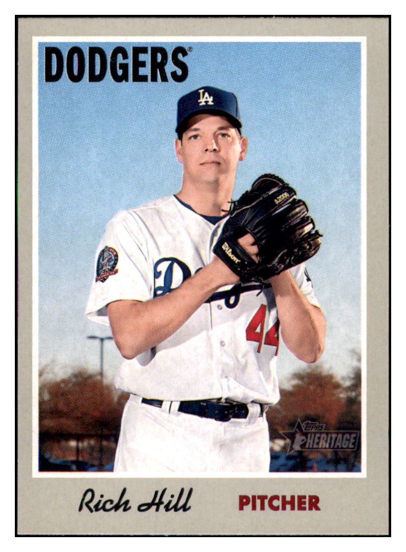 2019 Topps Heritage Rich Hill Los Angeles Dodgers #97 Baseball
card TMH1B simple Xclusive Collectibles