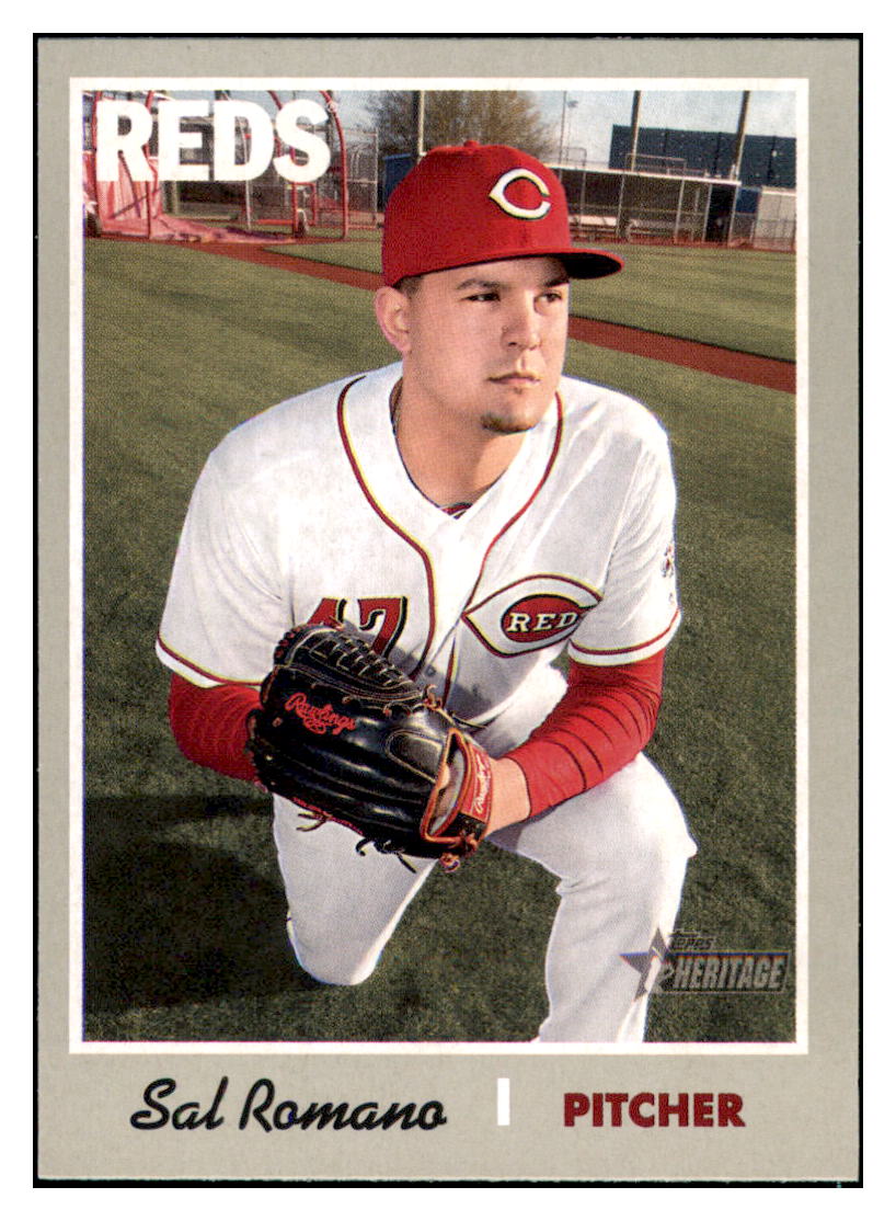 2019 Topps Heritage Sal Romano Cincinnati Reds #133 Baseball card TMH1B simple Xclusive Collectibles