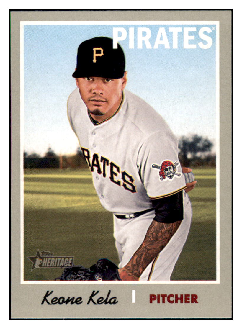 2019 Topps Heritage Keone Kela Pittsburgh Pirates #384 Baseball
card TMH1B_1b simple Xclusive Collectibles