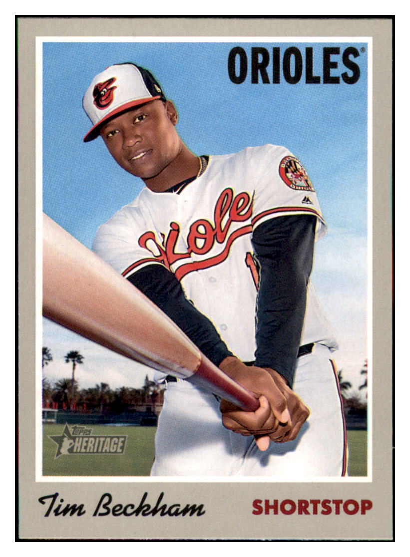 2019 Topps Heritage Tim Beckham Baltimore Orioles #101 Baseball card TMH1B simple Xclusive Collectibles