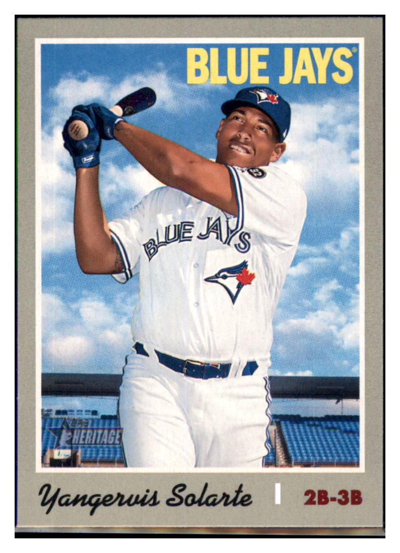 2019 Topps Heritage Yangervis
Solarte Toronto Blue Jays #147
Baseball card TMH1B simple Xclusive Collectibles