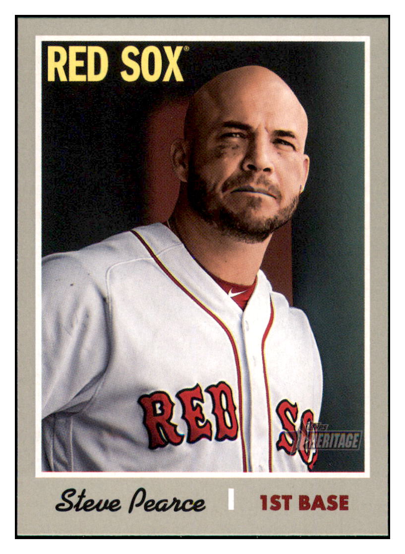 2019 Topps Heritage Steve Pearce Boston Red Sox #265 Baseball card TMH1B simple Xclusive Collectibles