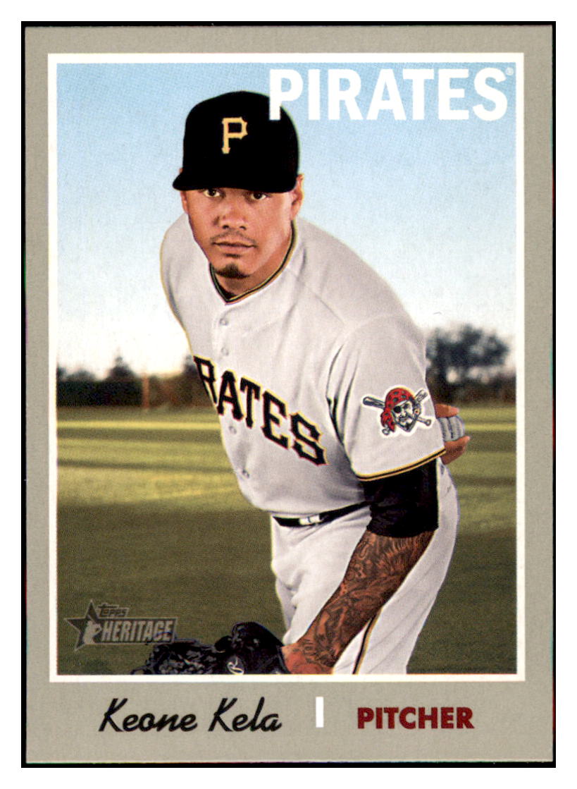 2019 Topps Heritage Keone Kela Pittsburgh Pirates #384 Baseball
card TMH1B_1a simple Xclusive Collectibles