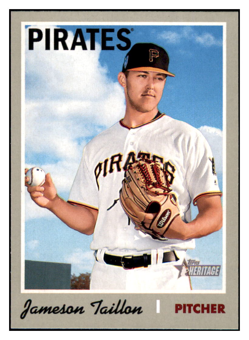 2019 Topps Heritage Jameson Taillon    Pittsburgh Pirates #236 Baseball
  card    TMH1B_1a simple Xclusive Collectibles