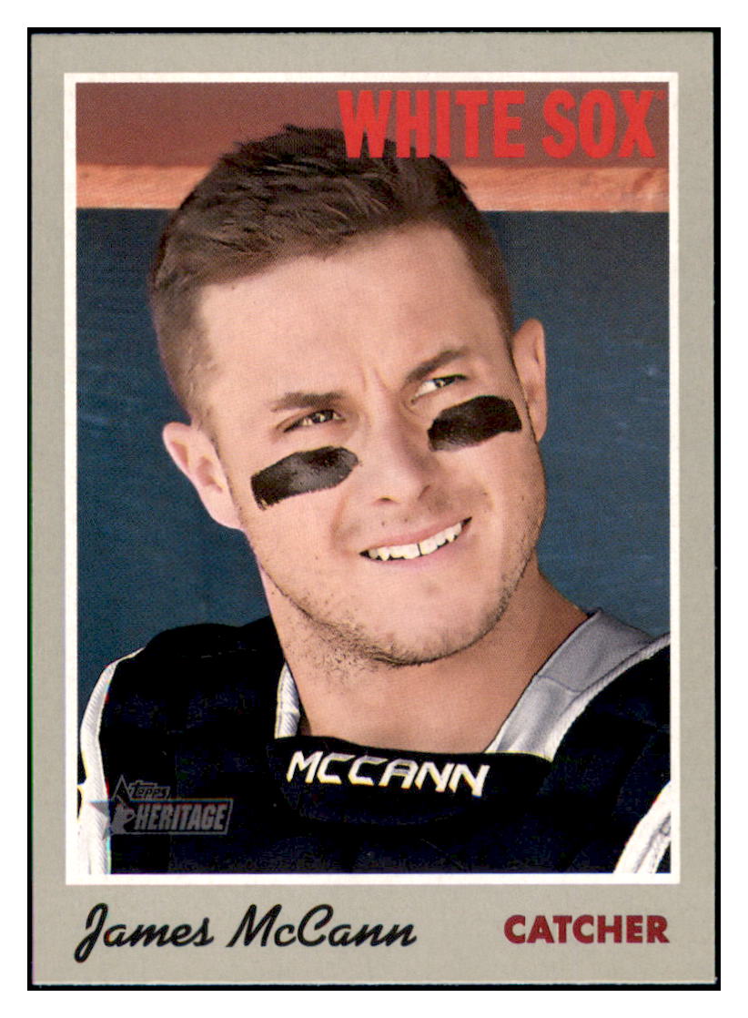 2019 Topps Heritage James McCann Chicago White Sox #129 Baseball card TMH1B simple Xclusive Collectibles