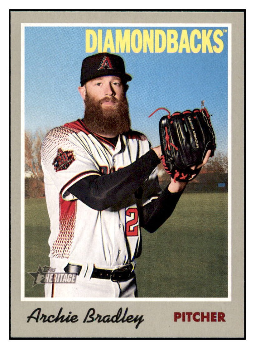2019 Topps Heritage Archie Bradley Arizona Diamondbacks #81 Baseball
card TMH1B simple Xclusive Collectibles