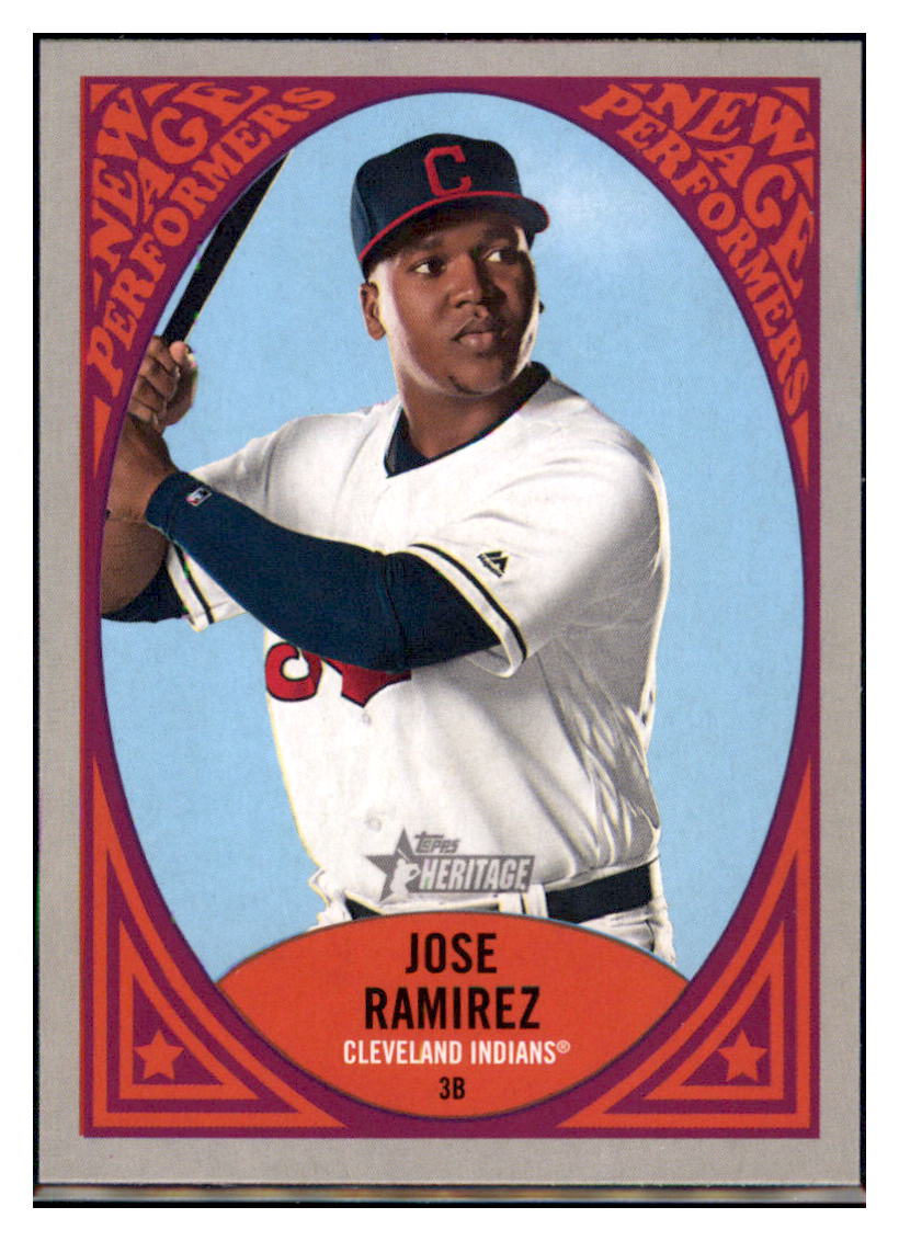 2019 Topps Heritage Jose Ramirez Cleveland Indians #NAP-8 Baseball
card TMH1B simple Xclusive Collectibles