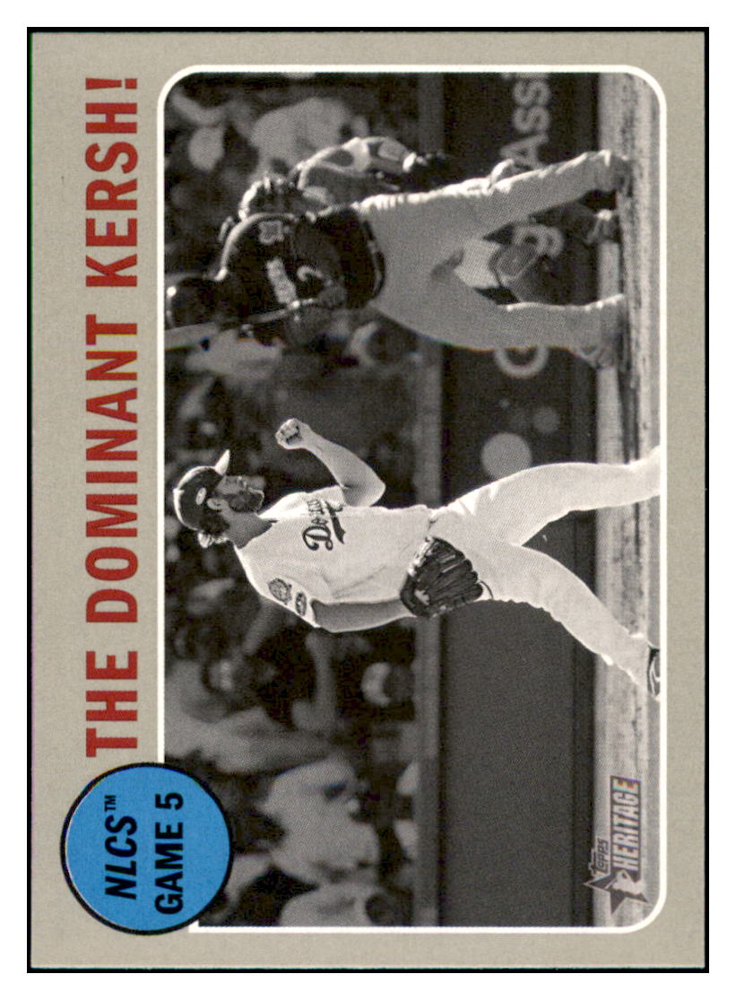 2019 Topps Heritage The Dominant
Kersh! Los Angeles Dodgers #197
Baseball card TMH1B_1a simple Xclusive Collectibles