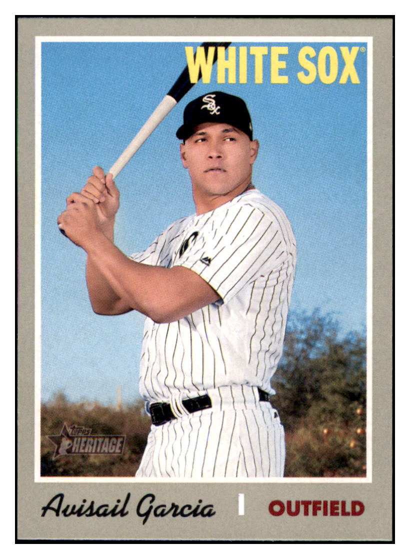 2019 Topps Heritage Avisail Garcia Chicago White Sox #239 Baseball card TMH1B_1a simple Xclusive Collectibles