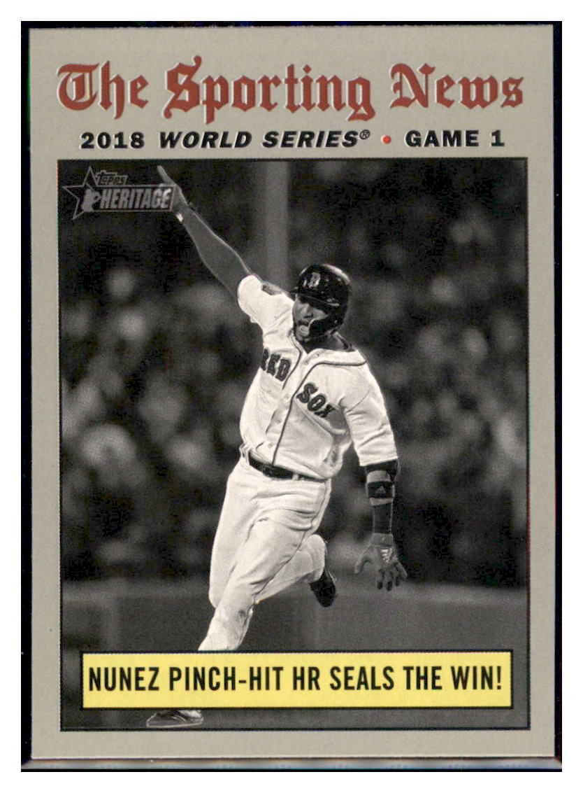 2019 Topps Heritage Nunez Pinch-Hit HR
Seals the Win! WSH Boston Red Sox
#305 Baseball card TMH1B simple Xclusive Collectibles