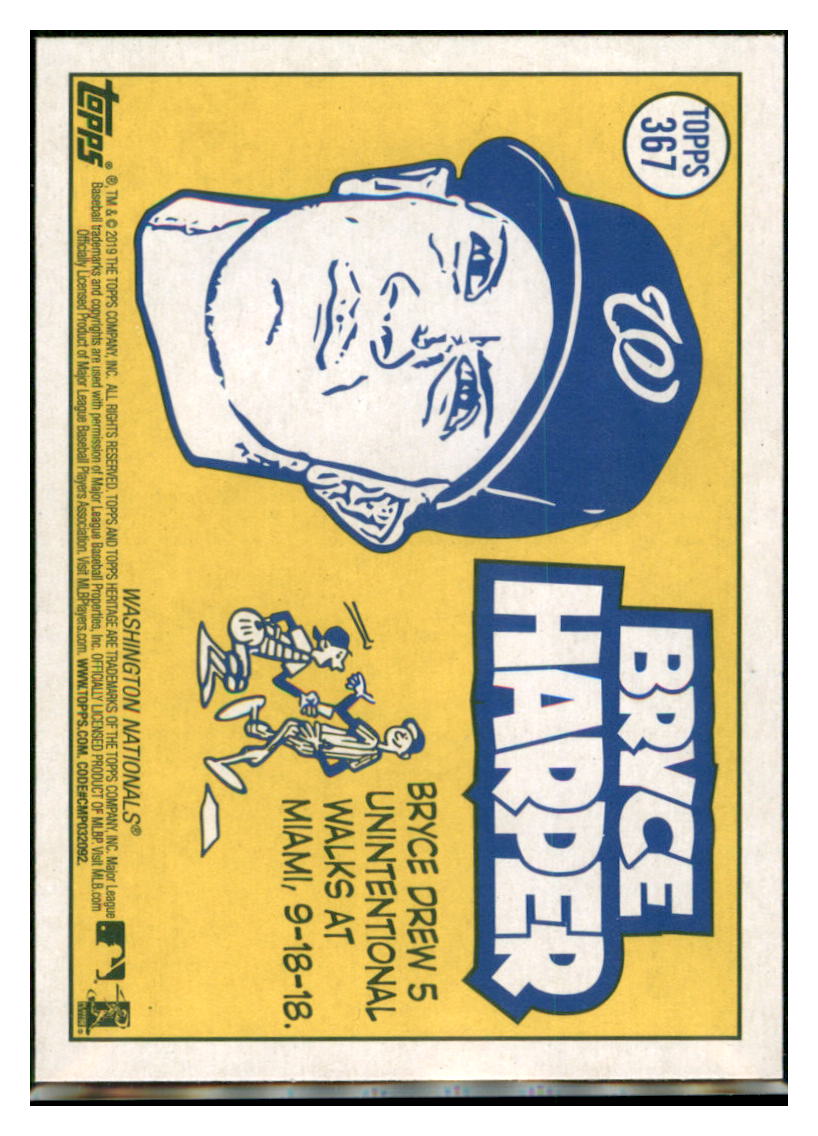 2019 Topps Heritage Bryce Harper Washington Nationals #367 Baseball card
PSA ALL TMH1B simple Xclusive Collectibles