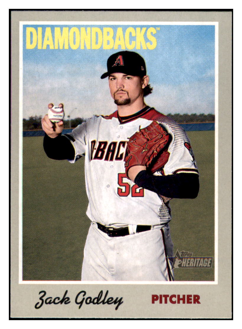 2019 Topps Heritage Zack Godley Arizona Diamondbacks #47 Baseball
card TMH1B simple Xclusive Collectibles