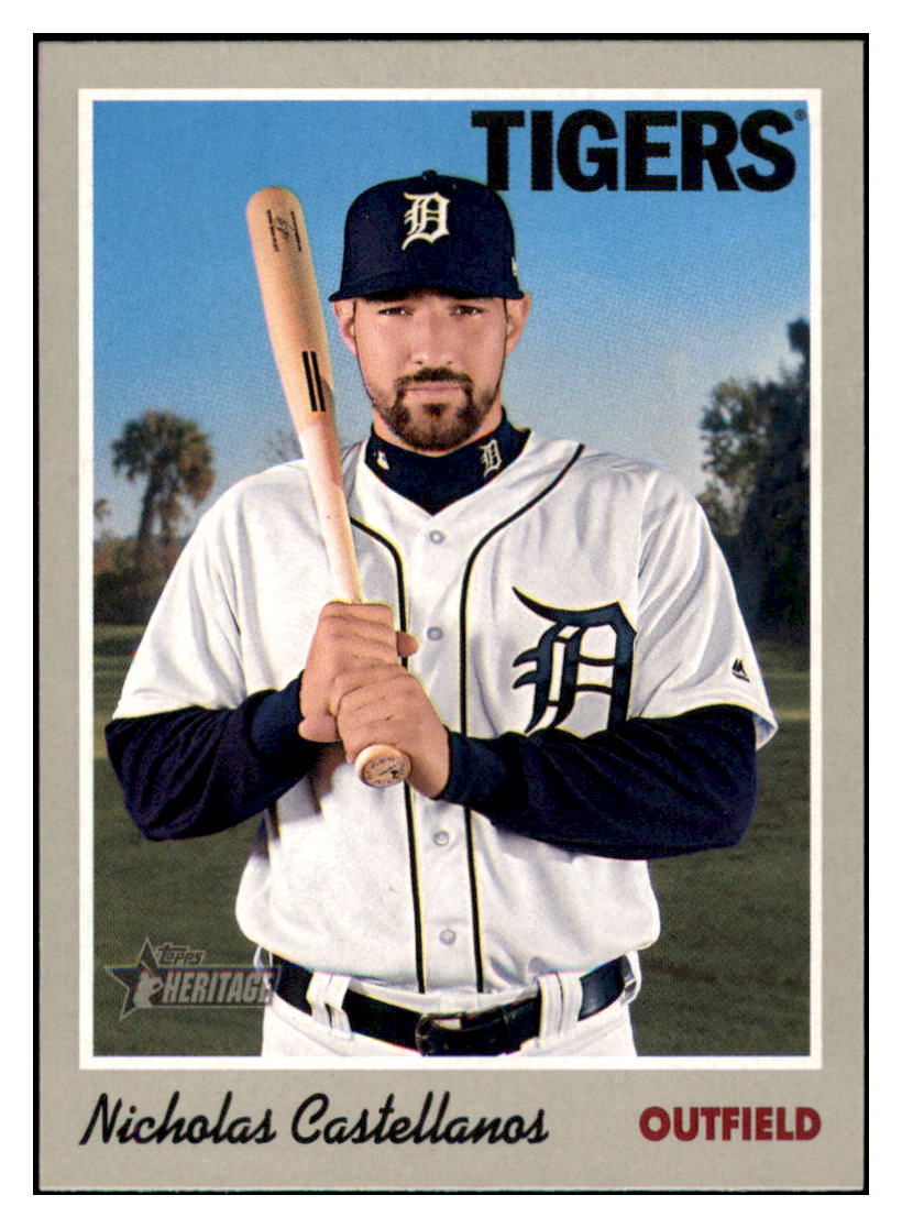 2019 Topps Heritage Nicholas
Castellanos Detroit Tigers #98
Baseball card TMH1B simple Xclusive Collectibles
