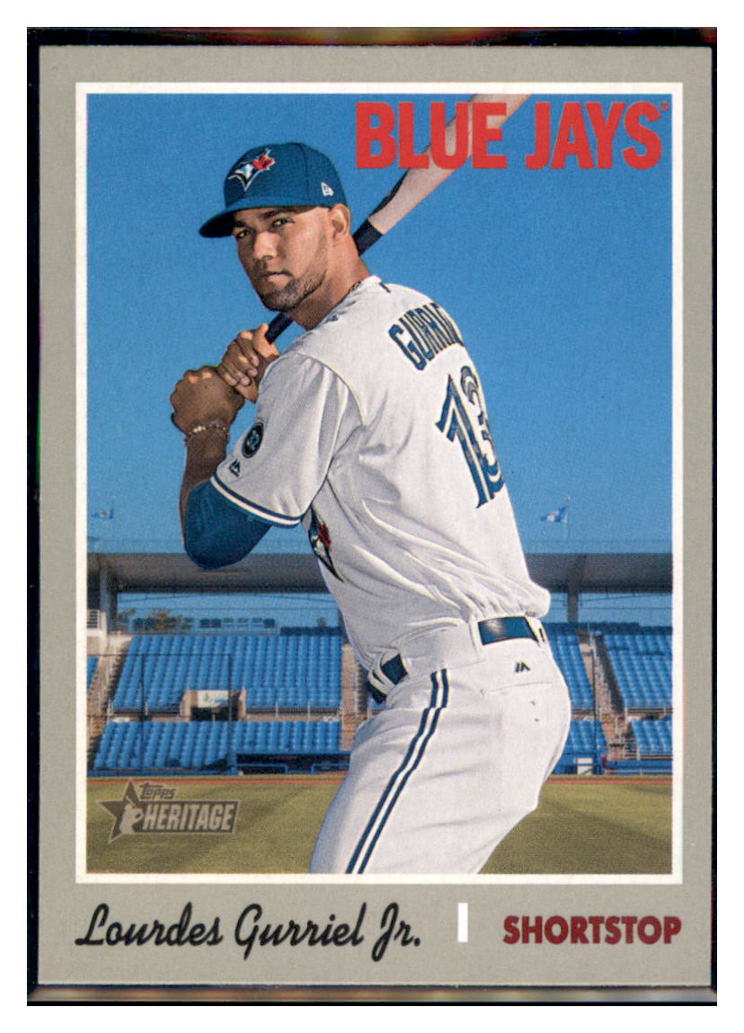 2019 Topps Heritage Lourdes Gurriel
  Jr.    Toronto Blue Jays #480 Baseball
  card    TMH1B_1a simple Xclusive Collectibles   