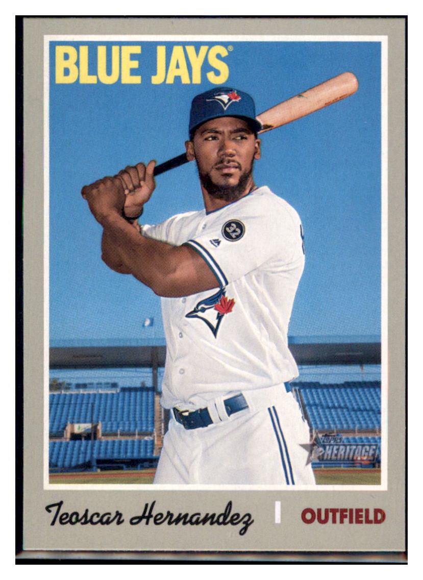2019 Topps Heritage Teoscar
Hernandez Toronto Blue Jays #398
Baseball card TMH1B simple Xclusive Collectibles