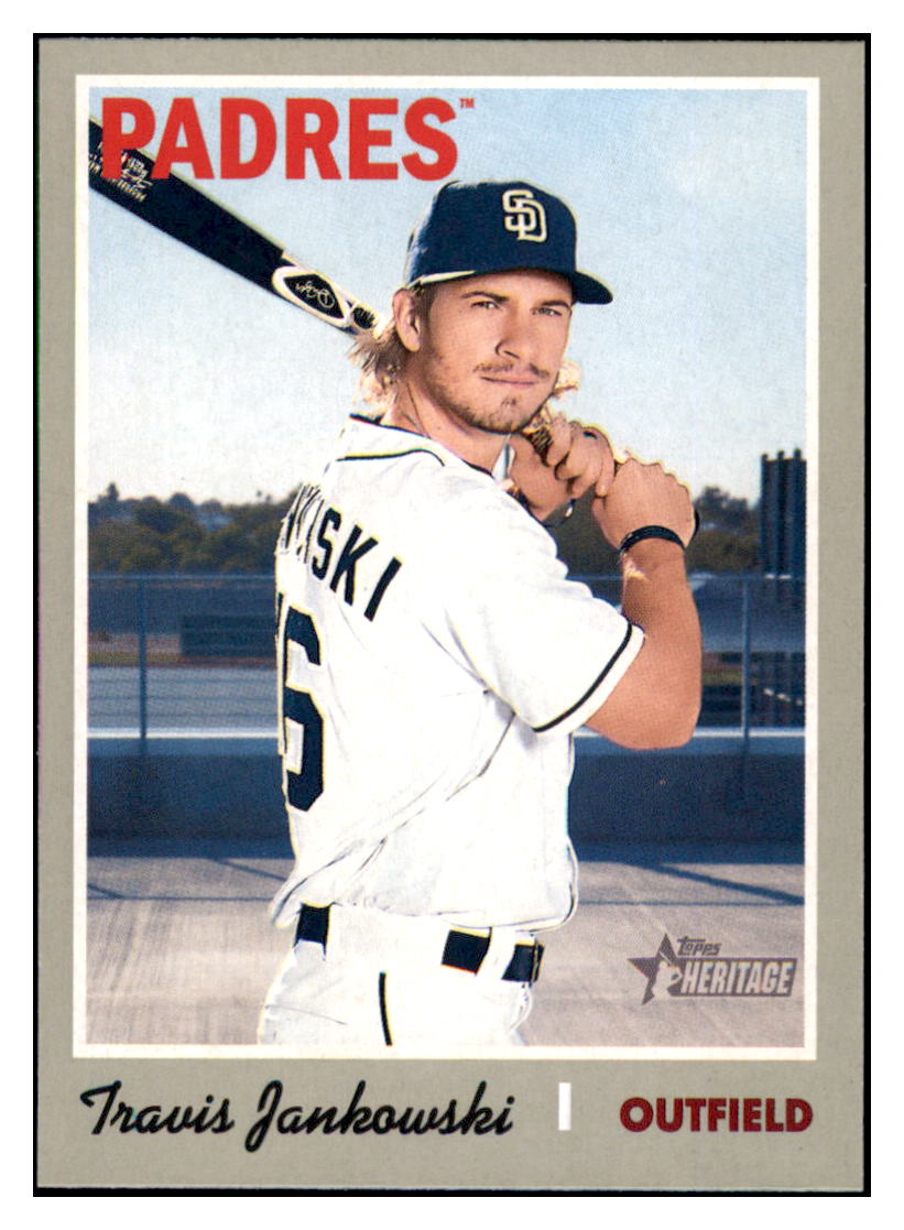 2019 Topps Heritage Travis Jankowski San Diego Padres #234 Baseball card TMH1B simple Xclusive Collectibles