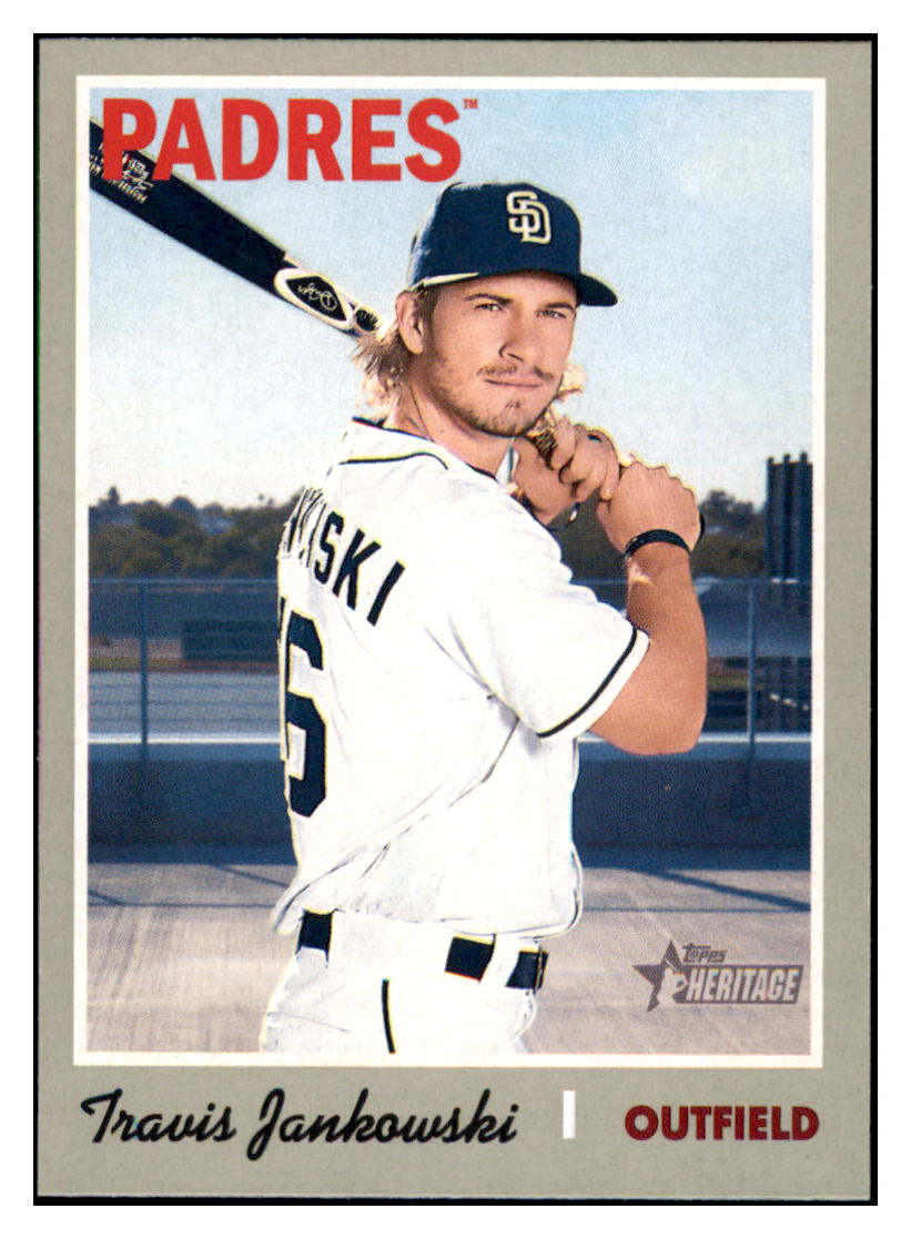 2019 Topps Heritage Travis Jankowski    San Diego Padres #234 Baseball card    TMH1B simple Xclusive Collectibles   