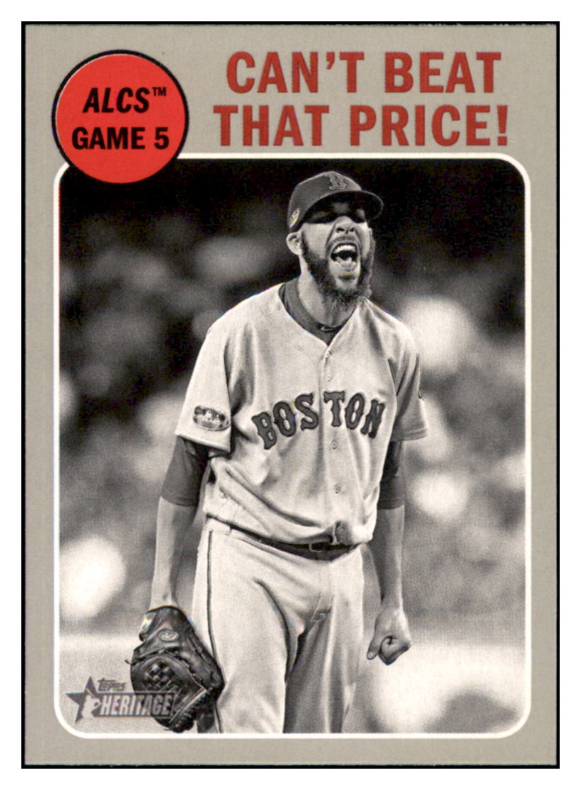 2019 Topps Heritage Can't Beat That
Price! Boston Red Sox #202 Baseball
card TMH1B simple Xclusive Collectibles
