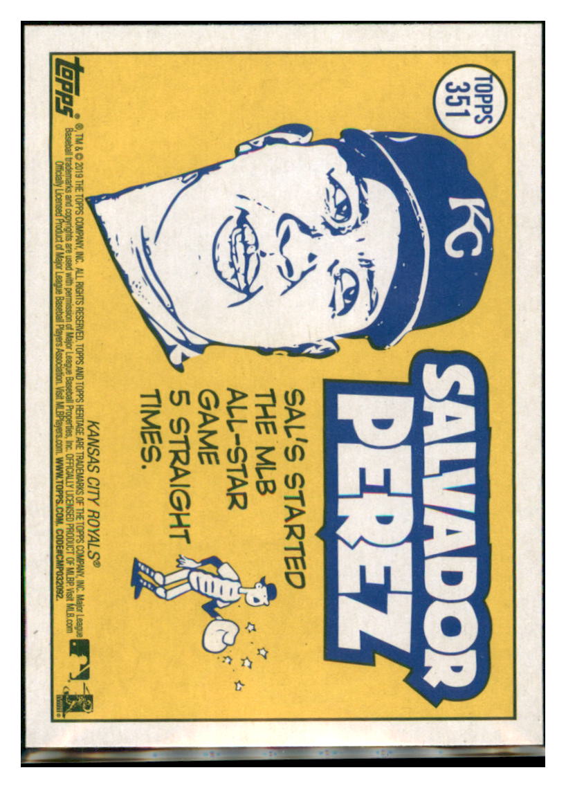 2019 Topps Heritage Salvador Perez Kansas City Royals #351 Baseball card
PSA TMH1B simple Xclusive Collectibles