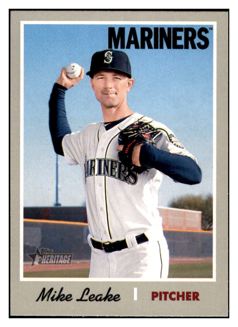 2019 Topps Heritage Mike Leake    Seattle Mariners #289 Baseball card    TMH1B simple Xclusive Collectibles   