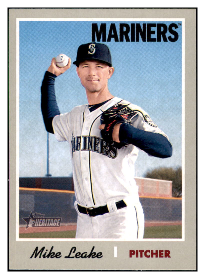2019 Topps Heritage Mike Leake Seattle Mariners #289 Baseball card TMH1B_1a simple Xclusive Collectibles