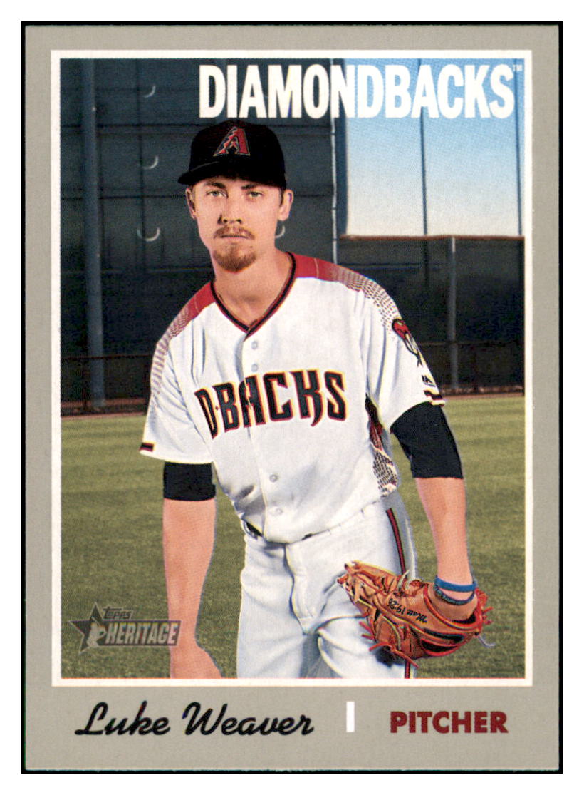 2019 Topps Heritage Luke Weaver Arizona Diamondbacks #190 Baseball
card TMH1B simple Xclusive Collectibles