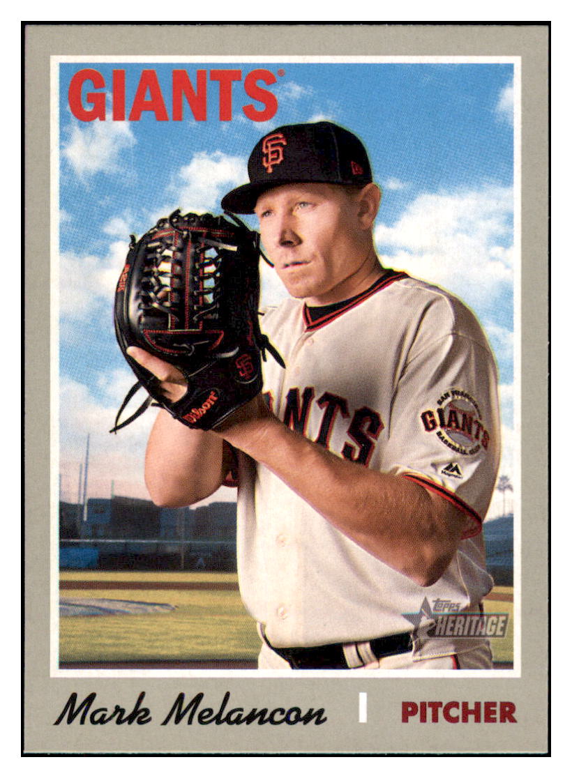 2019 Topps Heritage Mark Melancon San Francisco Giants #210 Baseball
card TMH1B simple Xclusive Collectibles