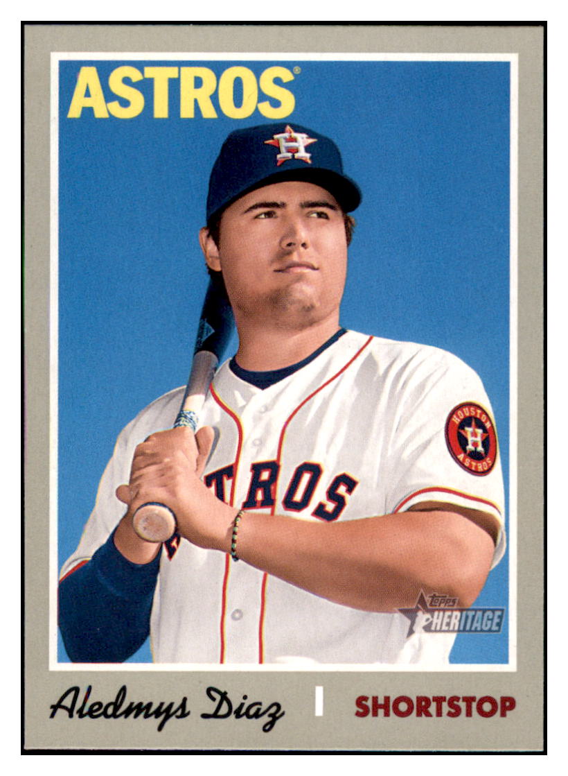 2019 Topps Heritage Aledmys Diaz Houston Astros #164 Baseball card TMH1B simple Xclusive Collectibles